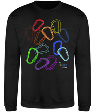 Load image into Gallery viewer, Carabiner Rainbow Lesbian Cosy Sweatshirt