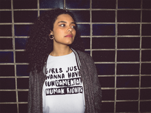 Load image into Gallery viewer, Girls just wanna have Fundamental Human Rights T-Shirt.