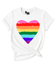 Load image into Gallery viewer, Gay Pride Heart T-Shirt