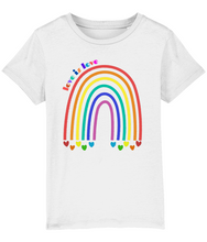 Load image into Gallery viewer, Love is Love Pride Kids Organic Cotton T-Shirt.