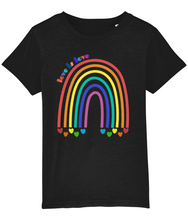 Load image into Gallery viewer, Love is Love Pride Kids Organic Cotton T-Shirt.
