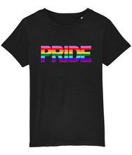 Load image into Gallery viewer, Gay Pride Logo Kids Organic Cotton T-Shirt.