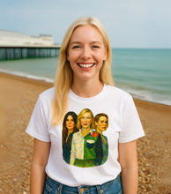 Load image into Gallery viewer, Sandra, Cate & Sarah the Oceans 8 Icons T-Shirt
