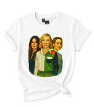 Load image into Gallery viewer, Sandra, Cate & Sarah the Oceans 8 Icons T-Shirt