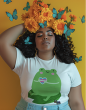Load image into Gallery viewer, Trans Heart Cute Frog T-Shirt.