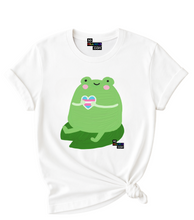 Load image into Gallery viewer, Trans Heart Cute Frog T-Shirt.