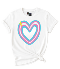 Load image into Gallery viewer, Pride Trans Lives Matter Heart T-Shirt.