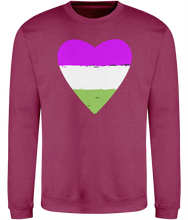 Load image into Gallery viewer, Genderqueer Pride Flag LGBTQ+ Cosy Sweatshirt