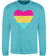 Load image into Gallery viewer, Pansexual Pride Flag Heart Cosy Sweatshirt