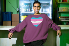 Load image into Gallery viewer, Transgender Pride Flag Heart Sweatshirt