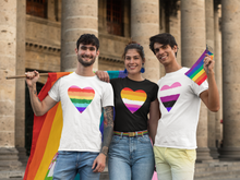 Load image into Gallery viewer, Transgender Pride Flag Heart T-Shirt