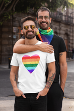 Load image into Gallery viewer, Gay Pride Heart T-Shirt