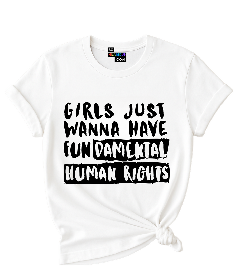 Girls just wanna have Fundamental Human Rights T-Shirt.