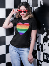 Load image into Gallery viewer, LGBTQ+ Pride Heart T-Shirt
