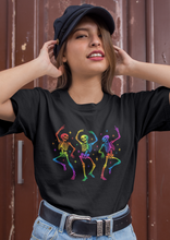 Load image into Gallery viewer, Rainbow Dancing Skeletons T-Shirt
